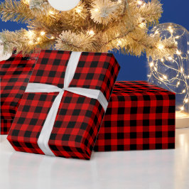 Karierter Lumberjack Tartan Geschenkpapier