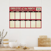 Karierter Mitarbeiter des Monats-Fotos in der benu Poster (Küche)