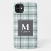 Karierter Monogramm-Tartan Case-Mate iPhone Hülle (Rückseite)