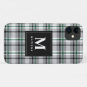 Karierter Monogramm-Tartan Case-Mate iPhone Hülle (Rückseite (Horizontal))