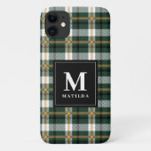 Karierter Monogramm-Tartan Case-Mate iPhone Hülle (Rückseite)