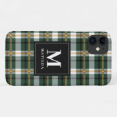 Karierter Monogramm-Tartan Case-Mate iPhone Hülle (Rückseite (Horizontal))