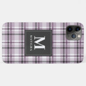 Karierter Monogramm-Tartan Case-Mate iPhone Hülle (Rückseite (Horizontal))