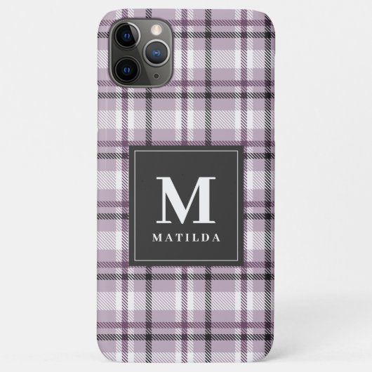Karierter Monogramm-Tartan Case-Mate iPhone Hülle (Rückseite)
