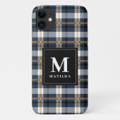 Karierter Monogramm-Tartan Case-Mate iPhone Hülle (Rückseite)