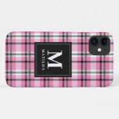 Karierter Monogramm-Tartan Case-Mate iPhone Hülle (Rückseite (Horizontal))