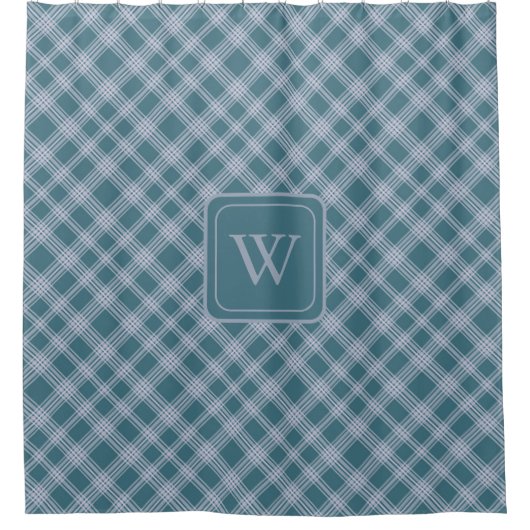 Karierter Muster-Duschvorhang mit abgeschrägtem Cy Duschvorhang (Vorderseite)