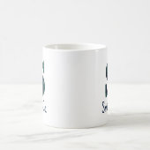 Karierter Nachname oder Firmenname Anfangsbuchstab Kaffeetasse (Mittel)