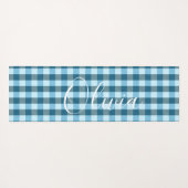 Karierter Name Yogamatte (Rückseite (Horizontal))