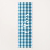 Karierter Name Yogamatte (Vorderseite)