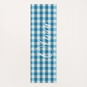 Karierter Name Yogamatte (Rückseite)