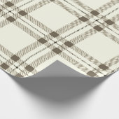 Karierter Niedlicher Bauernhof Weihnachten Geschenkpapier (Ecke)