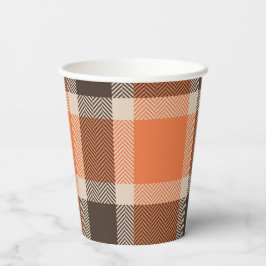 Karierter Papiercup Pappbecher