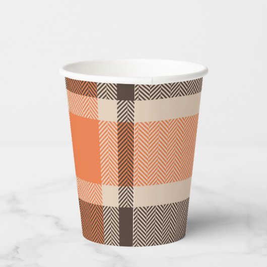 Karierter Papiercup Pappbecher (Rechts)