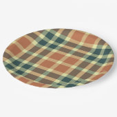 Karierter PapierTeller (Schrägansicht)