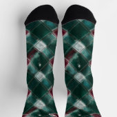 Karierter, Personalisierter Karton, individuell an Socken (Oben)