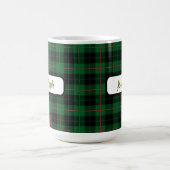 Karierter, personalisierter Tartan-Mug Kaffeetasse (Mittel)