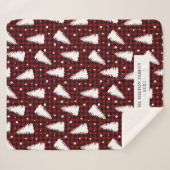 karierter Pinienwald-Monogramm Sherpadecke (Vorderseite (Horizontal))