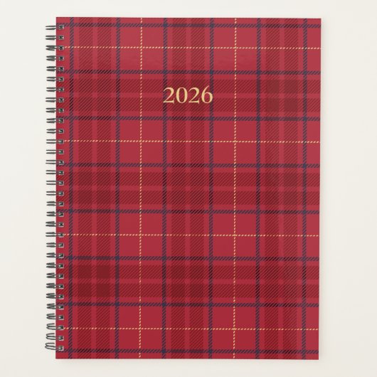 Karierter Planer abbilden (Vorderseite)