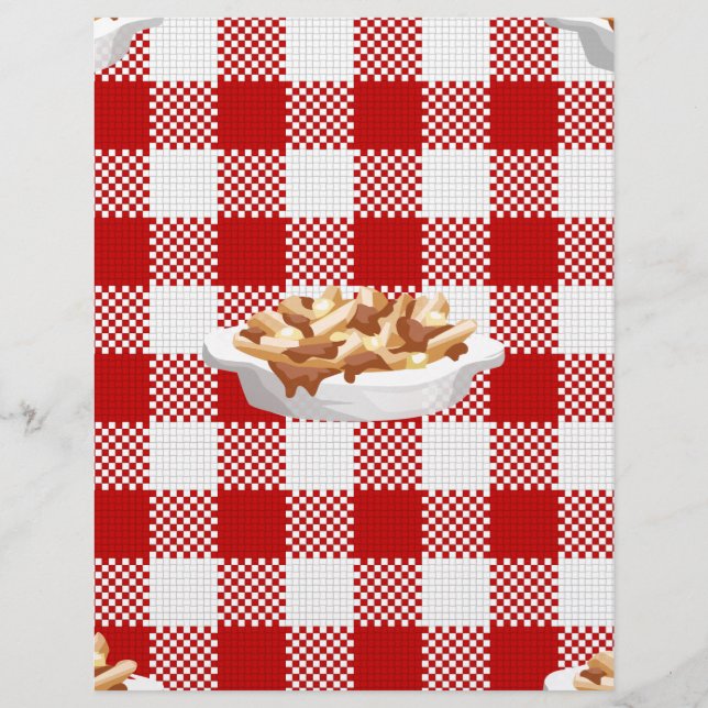 karierter Poutine (Vorderseite)