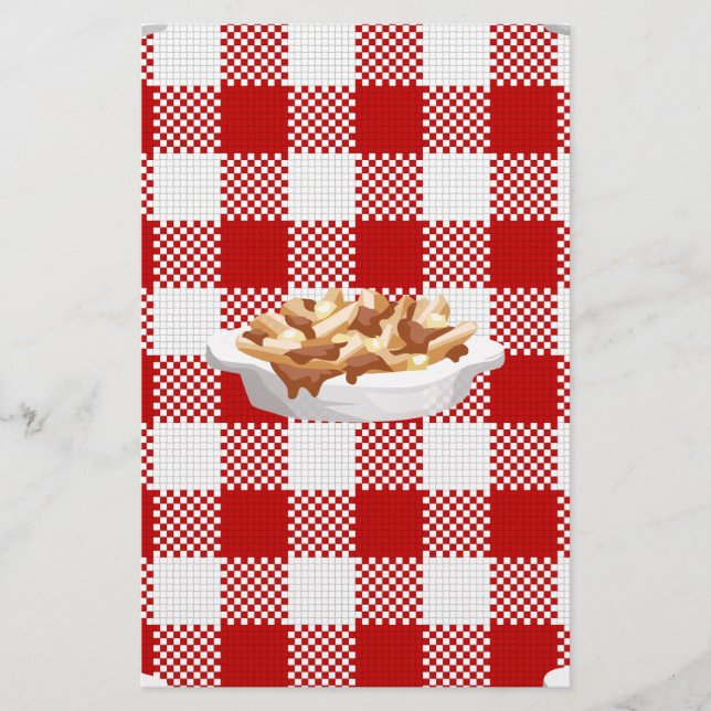 karierter Poutine (Vorderseite)