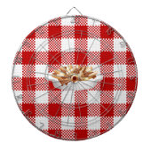 karierter Poutine Dartscheibe (vorne)