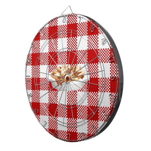 karierter Poutine Dartscheibe (Vorderseite rechts)