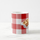 karierter Poutine Kaffeetasse (Mittel)