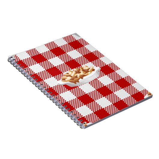 karierter Poutine Notizblock (Rechte Seite)