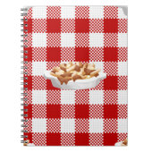 karierter Poutine Notizblock (Vorderseite)