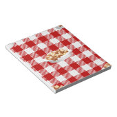 karierter Poutine Notizblock (angewinkelt)