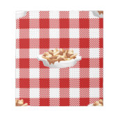 karierter Poutine Notizblock (Vorderseite)