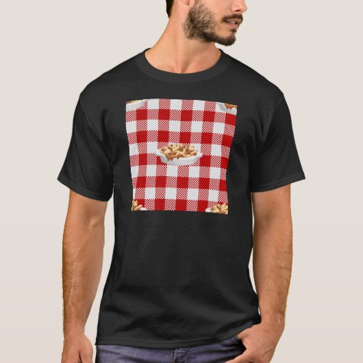 karierter Poutine T-Shirt (Vorderseite)