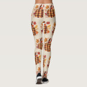 Karierter Pumpkin-Segen Leggings (Rückseite)