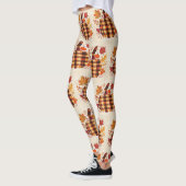 Karierter Pumpkin-Segen Leggings (Links)