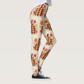 Karierter Pumpkin-Segen Leggings (Rechts)