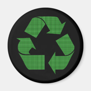 karierter recycle magnet