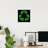 karierter recycle poster (Heimbüro)