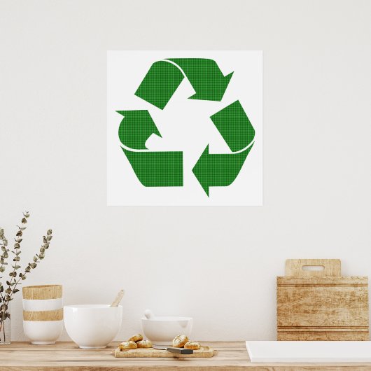 karierter recycle poster (Küche)