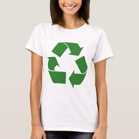 karierter recycle T-Shirt (Vorderseite)