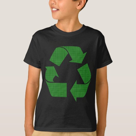 karierter recycle T-Shirt (Vorderseite)