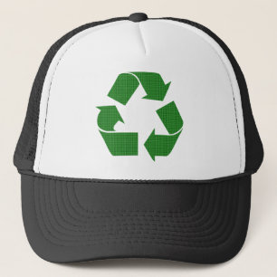 karierter recycle truckerkappe