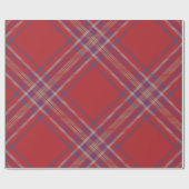 Karierter Red Tartan Geschenkpapier (Flach)