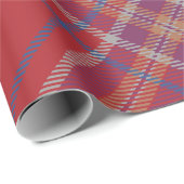 Karierter Red Tartan Geschenkpapier (Rolleneckpunkt)