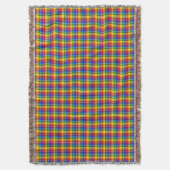 Karierter Regenbogen überprüft Decke (Vorderseite Vertikal)