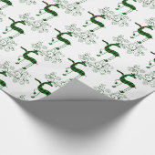 Karierter Rentier Geschenkpapier (Ecke)