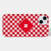 karierter, roter, karierter Tartan Case-Mate iPhone Hülle (Rückseite (Horizontal))