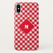 karierter, roter, karierter Tartan Case-Mate iPhone Hülle (Rückseite)