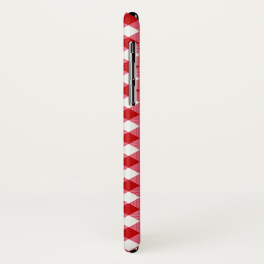 karierter, roter, karierter Tartan Case-Mate iPhone Hülle (Hinten/Links)
