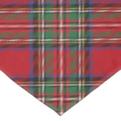 Karierter Roter Karo Rustikaler Tartan Tischdecke (Schrägansicht)